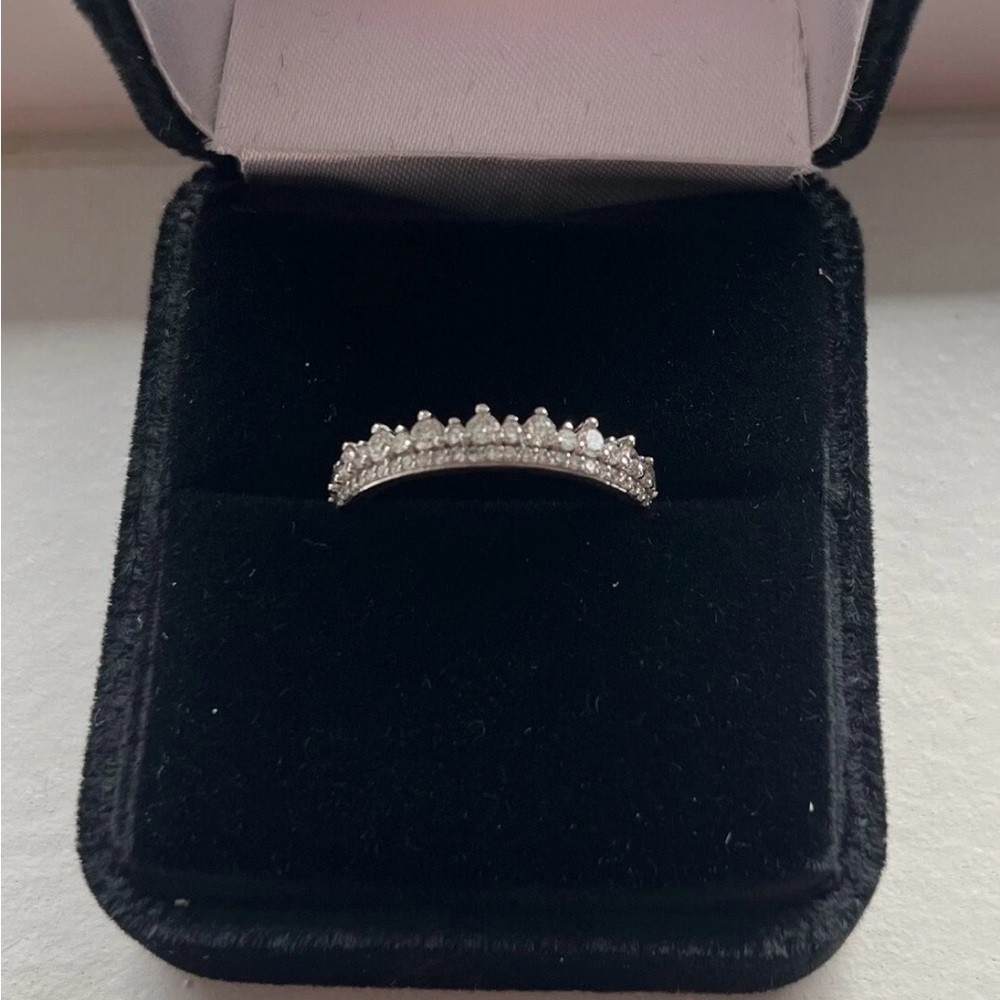 White gold diamond anniversary Ring size 6